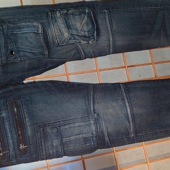 Cult of Individuality Jeans Men 38 x 34 Blue Distressed Greaser